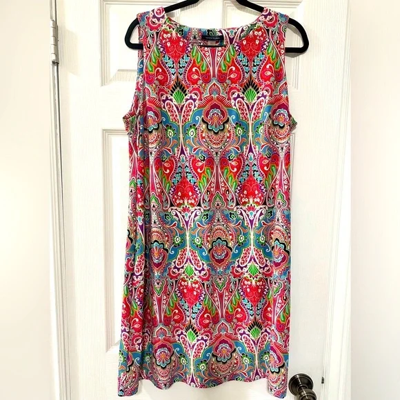 Tommy Hilfiger sleeveless midi dress. - Picture 1 of 5